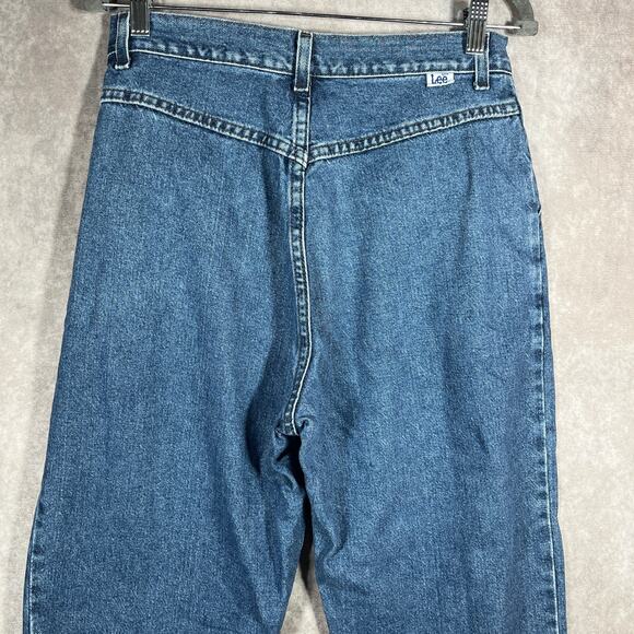 Vintage Lee Jeans Womens 10P‎ Blue Medium Wash Denim Tapered High Rise 90s Y2K - Picture 6 of 11